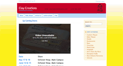 Desktop Screenshot of claycreationsllc.com